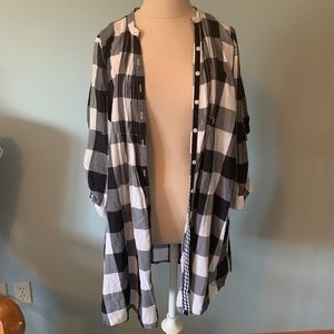 PINK Black & White Flannel
